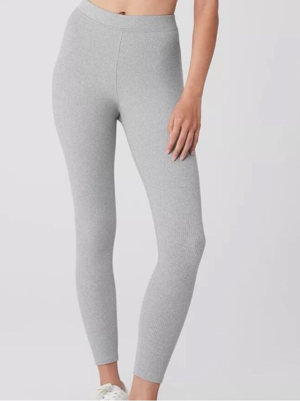 ALO Ribbed Blissful 7/8 Leggings, Size M